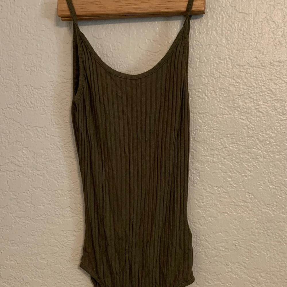 Army green body suit